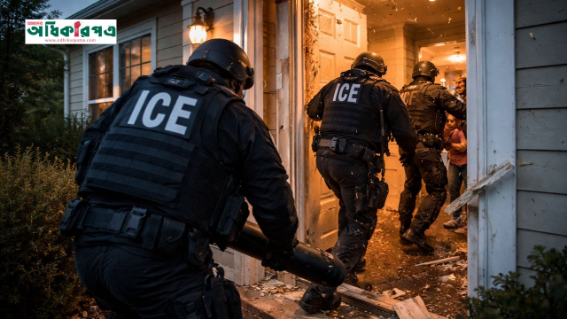 যুক্তরাষ্ট্রে নাগরিক অধিকারে হুমকি: ওয়ারেন্ট ছাড়াই বাড়িতে ঢোকার অনুমতি পেল ICE